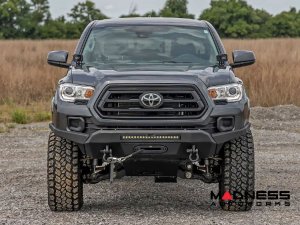 Toyota Tacoma Front Bumper - Winch Mount w/ Black Series Light Bar Toyota Tacoma Front Bumper - Winch Mount w/ Black Series Light Bar